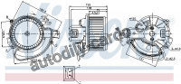 Vnitřní ventilátor NISSENS 87136