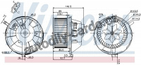 Vnitřní ventilátor NISSENS 87144