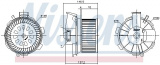 Vnitřní ventilátor NISSENS 87744