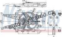 Ventilátor chladiče NISSENS 85051