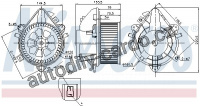 Vnitřní ventilátor NISSENS 87124