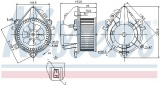 Vnitřní ventilátor NISSENS 87124