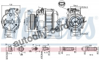 Kompresor klimatizace NISSENS 890037