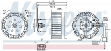 Vnitřní ventilátor NISSENS 87123