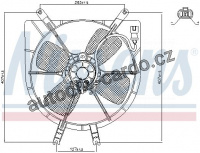 Ventilátor chladiče NISSENS 85043