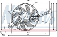 Ventilátor chladiče NISSENS 85032