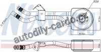 Chladič motorového oleje NISSENS 91105