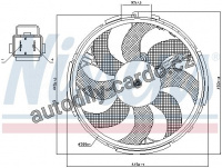 Ventilátor chladiče NISSENS 85036