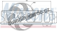 Ventilátor chladiče NISSENS 85597