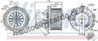 Vnitřní ventilátor NISSENS 87106