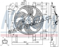 Ventilátor chladiče NISSENS 85028