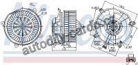 Vnitřní ventilátor NISSENS 87104