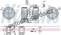 Vnitřní ventilátor NISSENS 87115