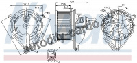 Vnitřní ventilátor NISSENS 87095