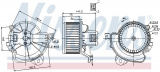 Vnitřní ventilátor NISSENS 87086