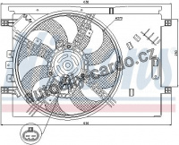 Ventilátor chladiče NISSENS 85564