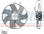 Ventilátor chladiče NISSENS 85543