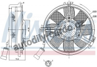 Ventilátor chladiče NISSENS 85546