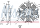 Ventilátor chladiče NISSENS 85546