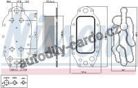 Chladič motorového oleje NISSENS 91121