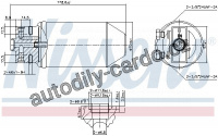 Vysoušeč klimatizace NISSENS 95048