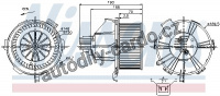 Vnitřní ventilátor NISSENS 87085