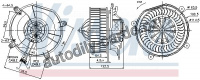 Vnitřní ventilátor NISSENS 87103