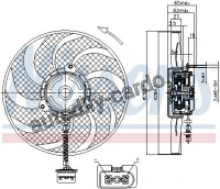 Ventilátor chladiče NISSENS 85541