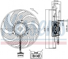 Ventilátor chladiče NISSENS 85541