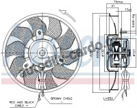 Ventilátor chladiče NISSENS 85548