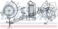 Vnitřní ventilátor NISSENS 87081