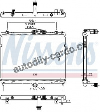 Chladič motoru NISSENS 606055