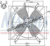 Ventilátor chladiče NISSENS 85533