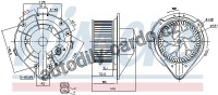 Vnitřní ventilátor NISSENS 87064