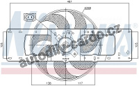 Ventilátor chladiče NISSENS 85499