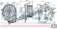 Vnitřní ventilátor NISSENS 87060