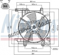 Ventilátor chladiče NISSENS 85493