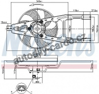 Ventilátor chladiče NISSENS 85134