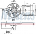 Ventilátor chladiče NISSENS 85134