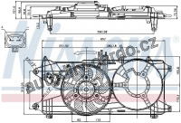 Ventilátor chladiče NISSENS 85131