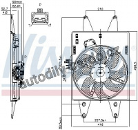 Ventilátor chladiče NISSENS 85126