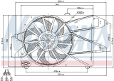 Ventilátor chladiče NISSENS 85482