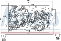 Ventilátor chladiče NISSENS 85483