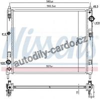 Chladič motoru NISSENS 606119
