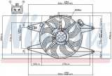 Ventilátor chladiče NISSENS 85105