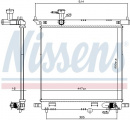 Chladič motoru NISSENS 606138