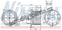 Vnitřní ventilátor NISSENS 87061