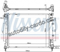 Chladič motoru NISSENS 606159