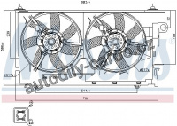 Ventilátor chladiče NISSENS 85084