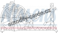 Ventilátor chladiče NISSENS 85445